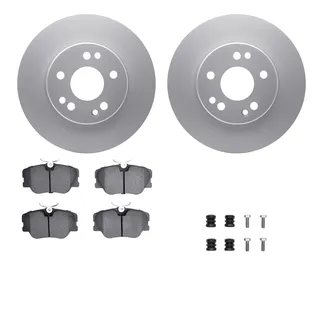 R1 Concepts WDTH1-63012 Brake Rotors - Carbon Coated W/ Euro Ceramic Pads & Hdw